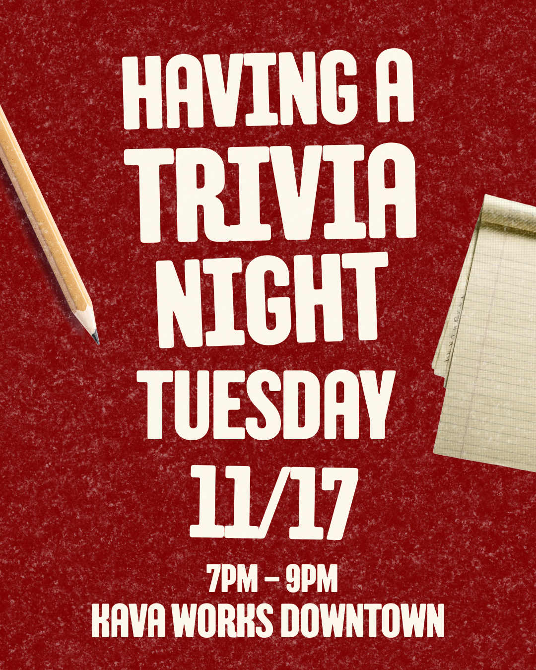 Trivia Night w/ Cherish (Downtown) image