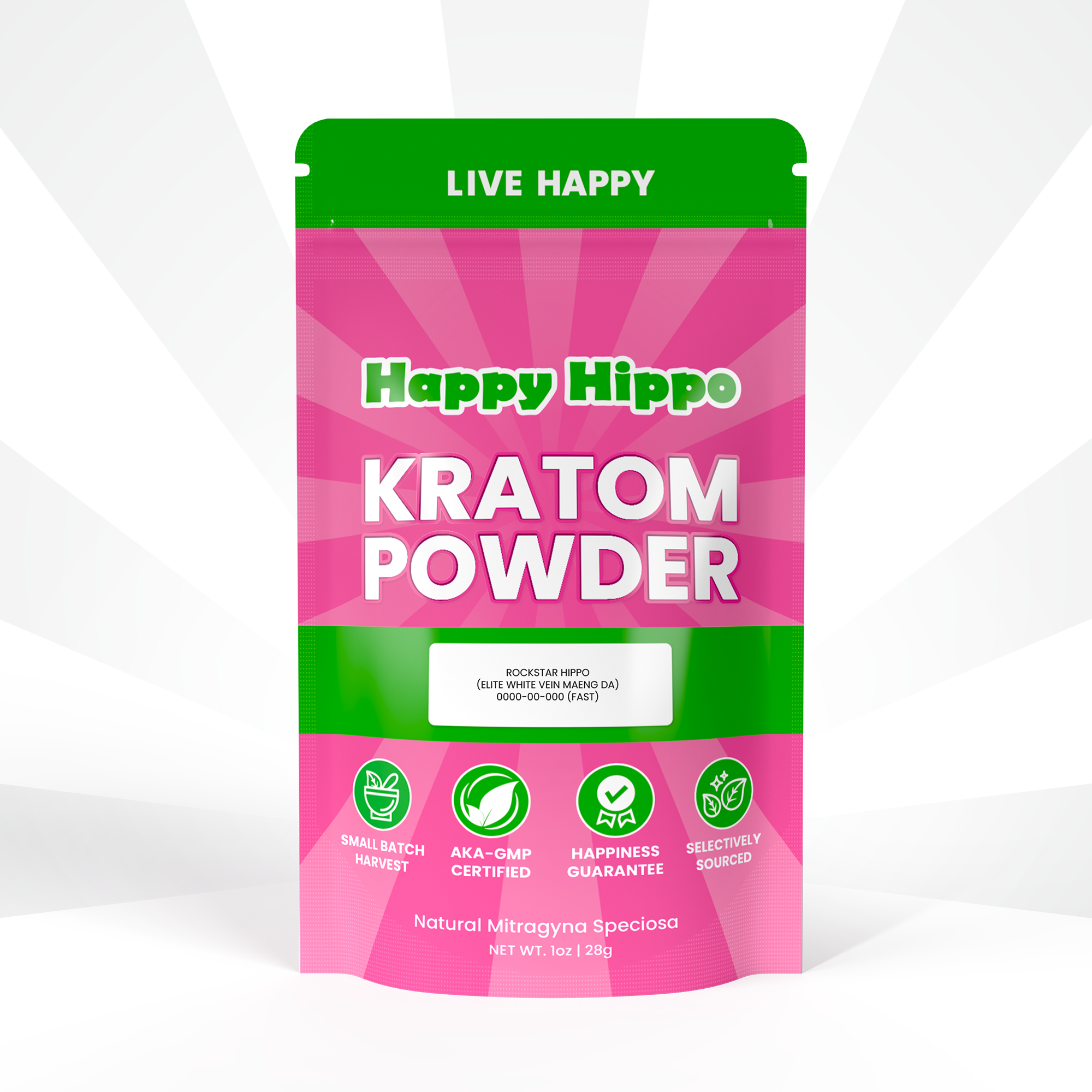 Rockstar Hippo by Happy Hippo