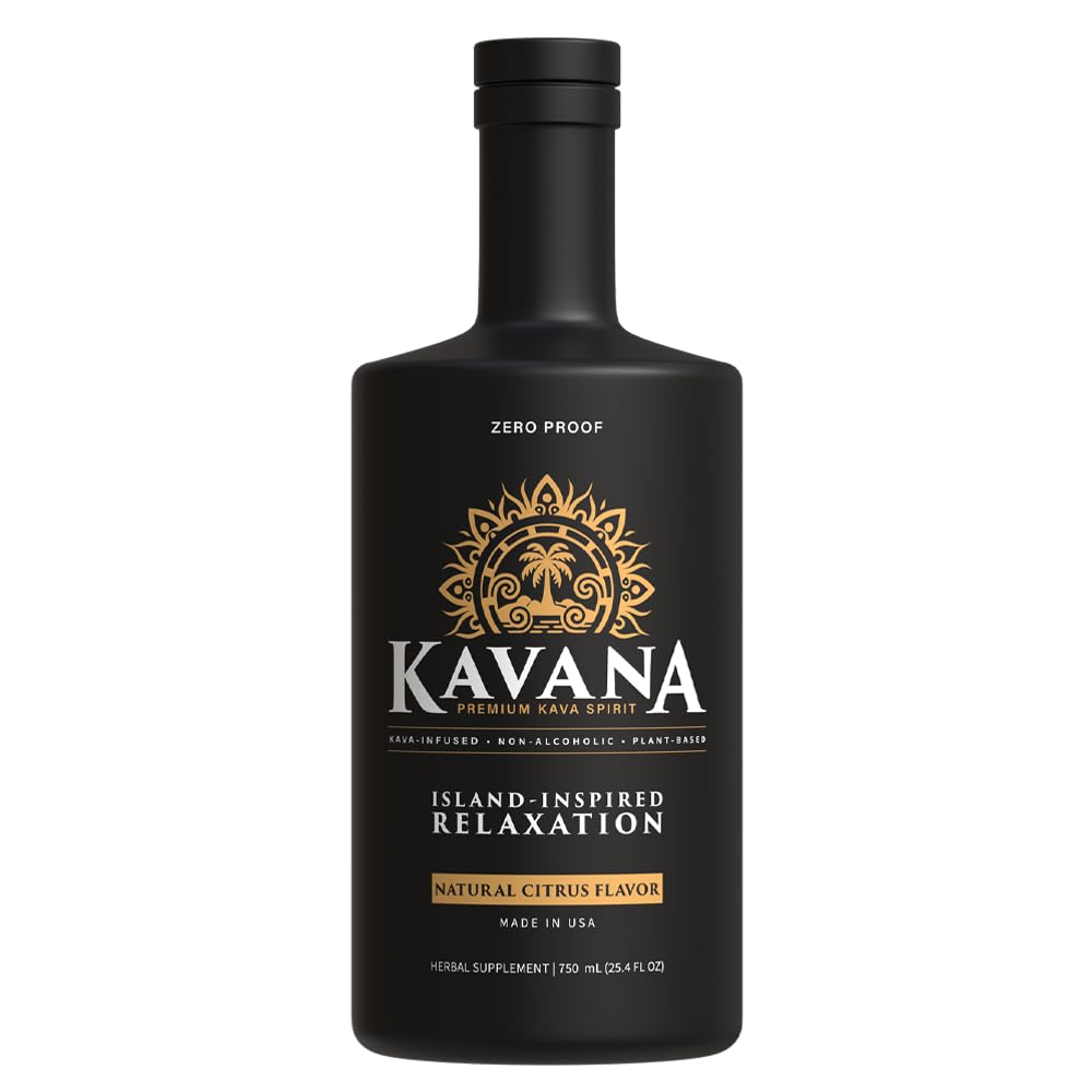 Bottle of KAVANA Kava Spirit in Natural Citrus Flavor