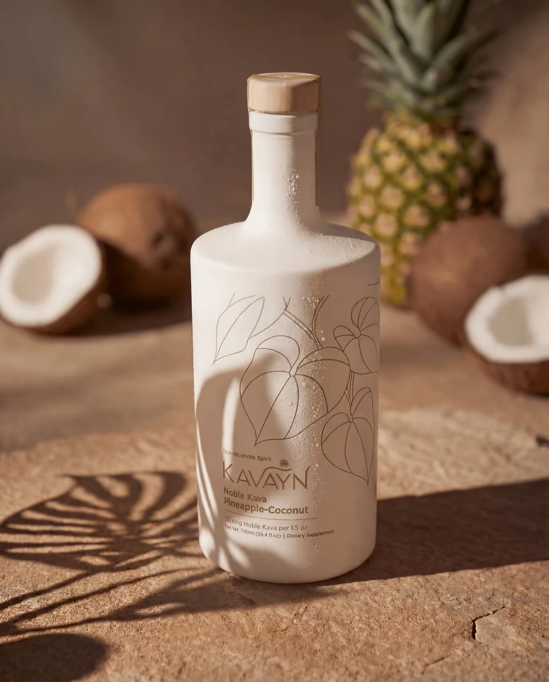 Kavayn Pineapple-Coconut Noble Kava Non-Alcoholic Spirit bottle